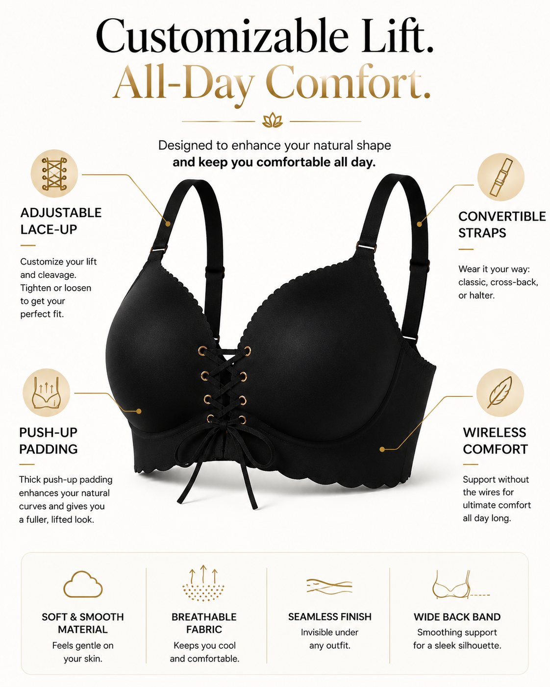 The Elevé Adjustable Lift Bra